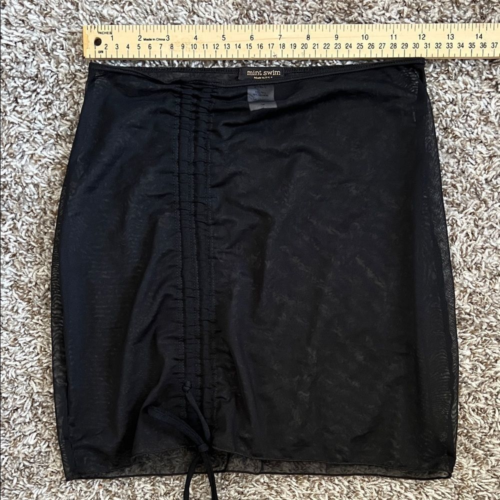 Like New! Mint Swim Sheena Mesh Cover Up Skirt Black In Size M — image 8 of 8